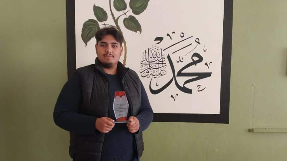 Genç Sadâ Kur’an-ı Kerim’i Güzel Okuma Yarışması Bölge Finali'nde Öğrencimiz İkinci Oldu. 
